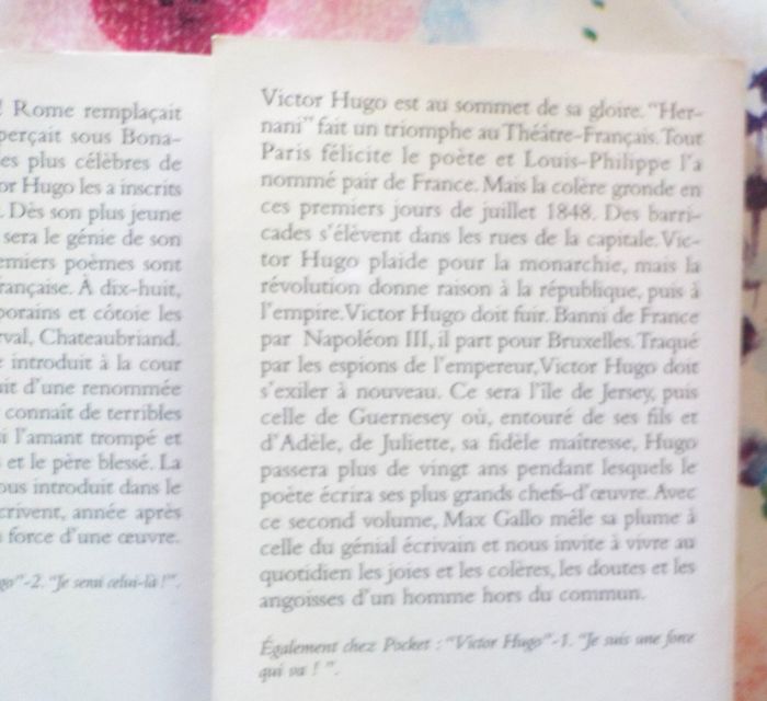 VICTOR HUGO T1&2 par Max GALLO Ed. Pocket - photo numéro 3