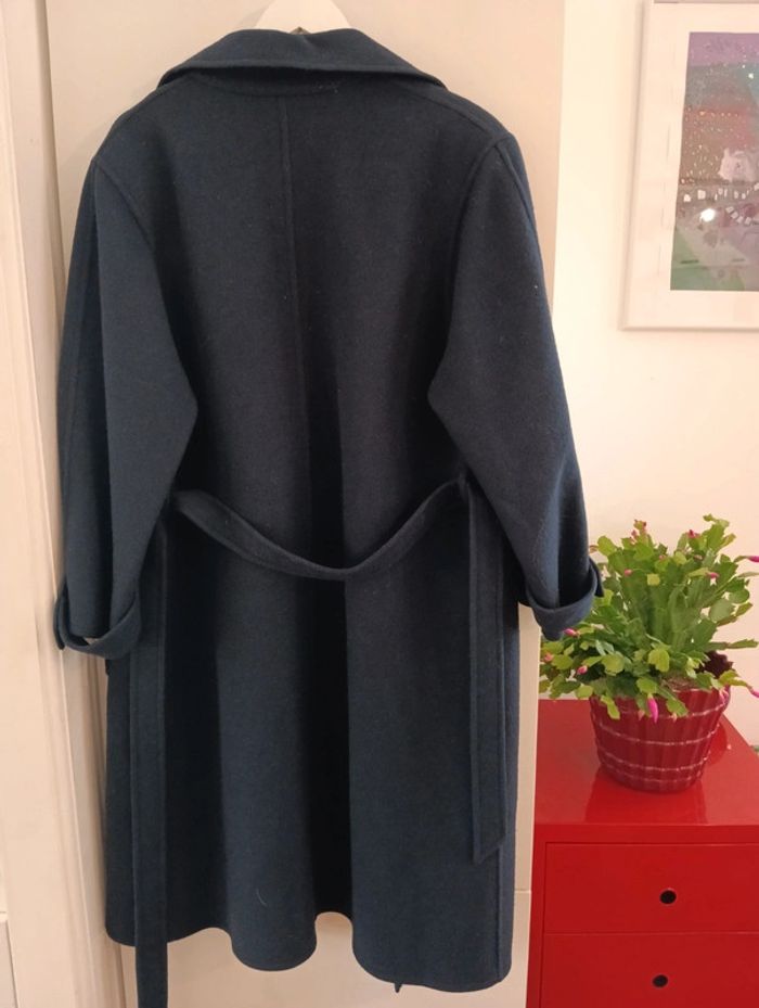 Manteau drap de laine marine taille 42 - photo numéro 5