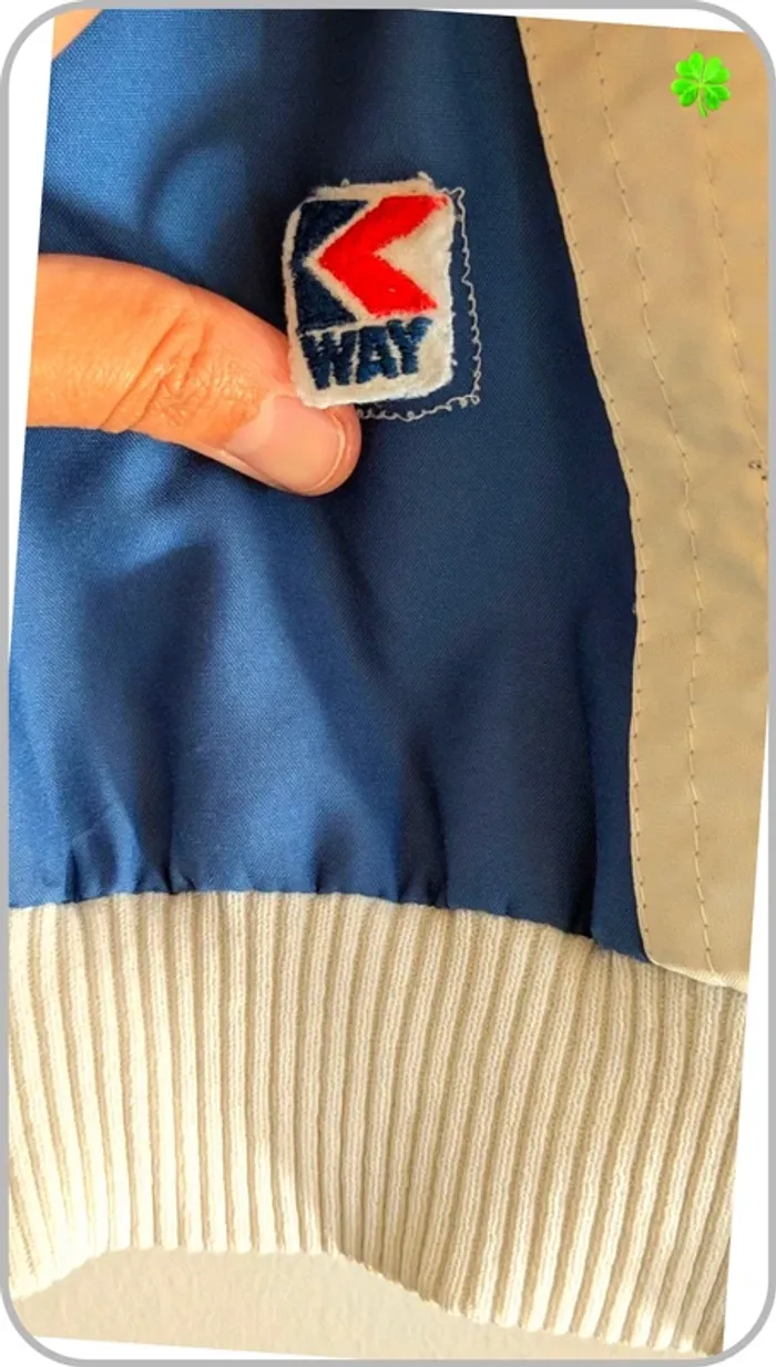 Petite veste homme K way vintage  L - photo numéro 5