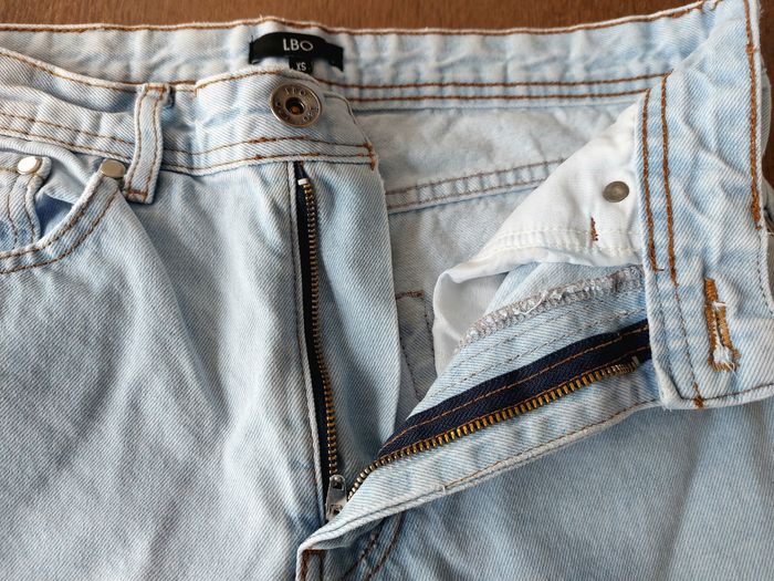 Jean droit à trous bleu clair - photo numéro 3