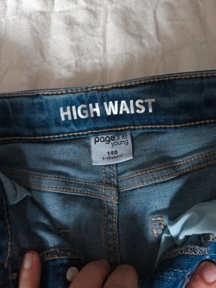 Jean skinny fit taille haute fille 10 ans page one young neuf - photo numéro 4