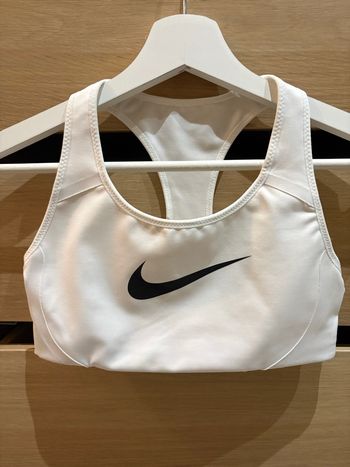 Brassière de sport Nike blanche, XS
