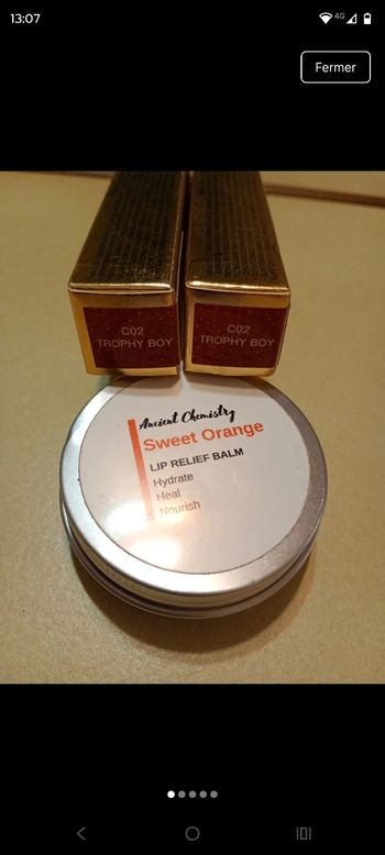 Baume et gloss a levres