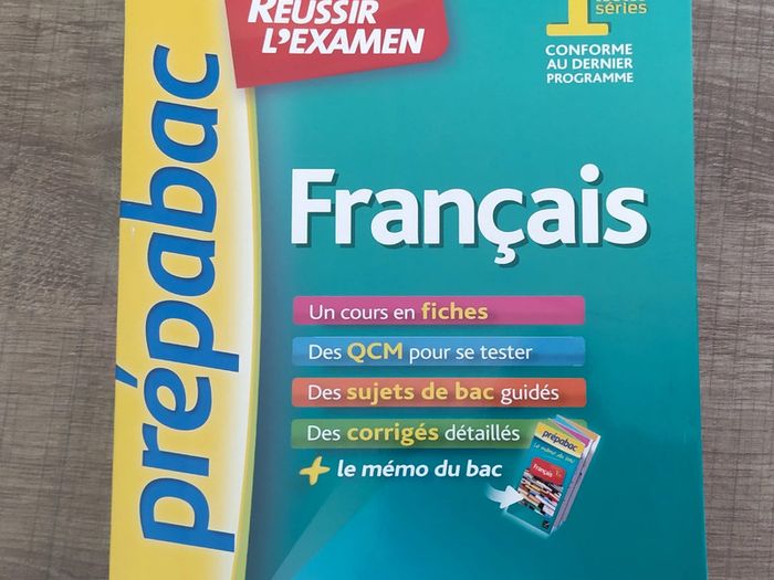 Livre Prepa bac examens - français - 1ère toute séries - photo numéro 2
