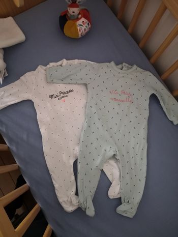 Lot de 2 pyjamas Kiabi 6mois