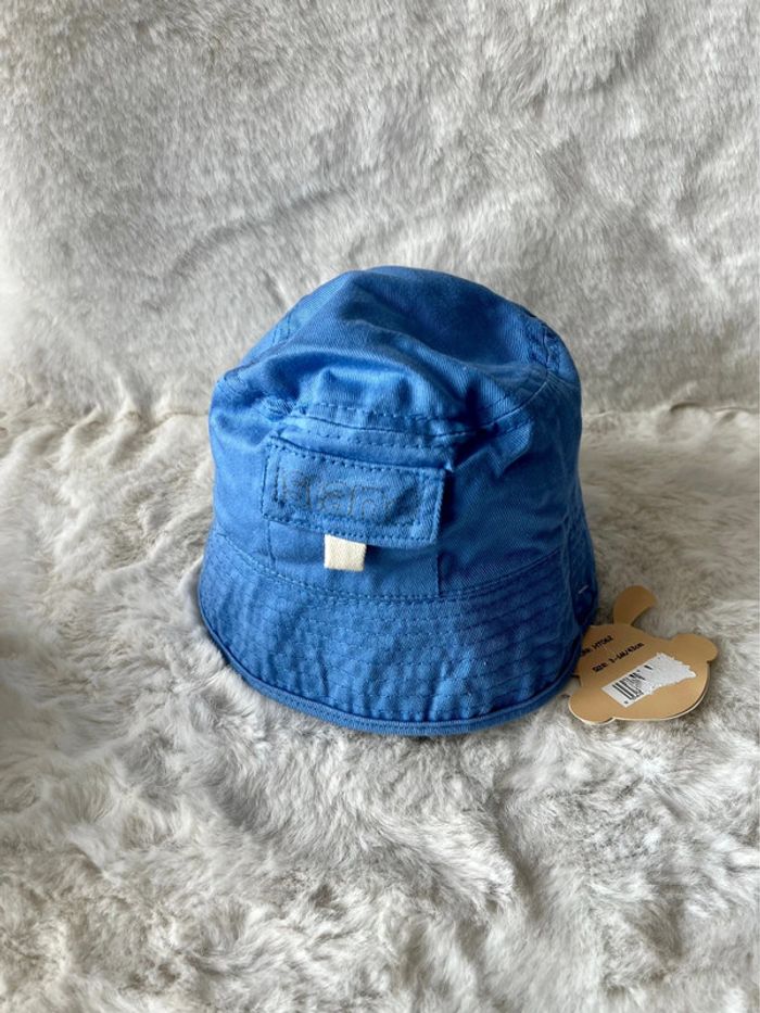 Bob réversible beige et bleu Rock a bye baby 3-6 mois 43 cm - photo numéro 3