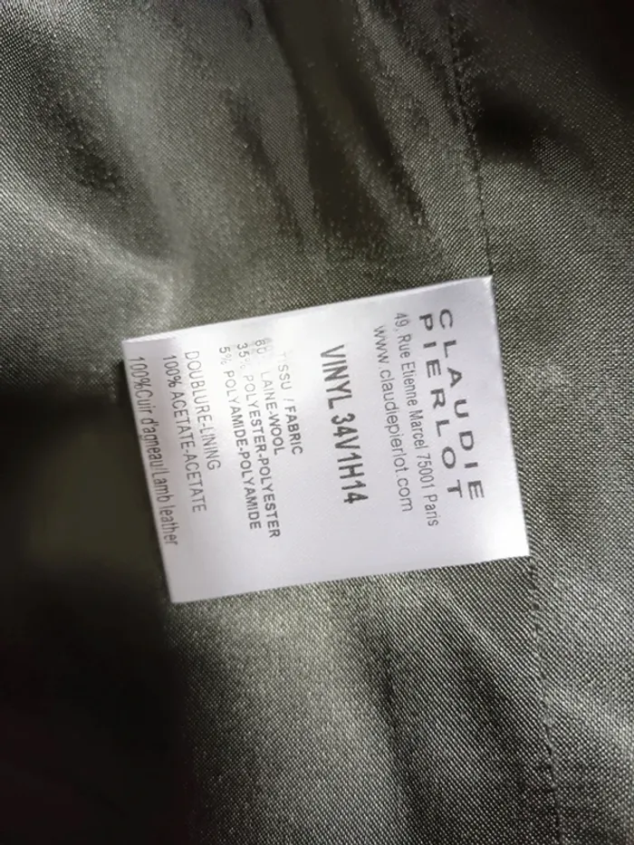 Claudie Pierlot "Veste courte en laine" t. 40 - photo numéro 4