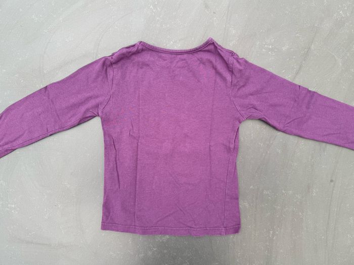 Tee-shirt manches longues violet - photo numéro 3