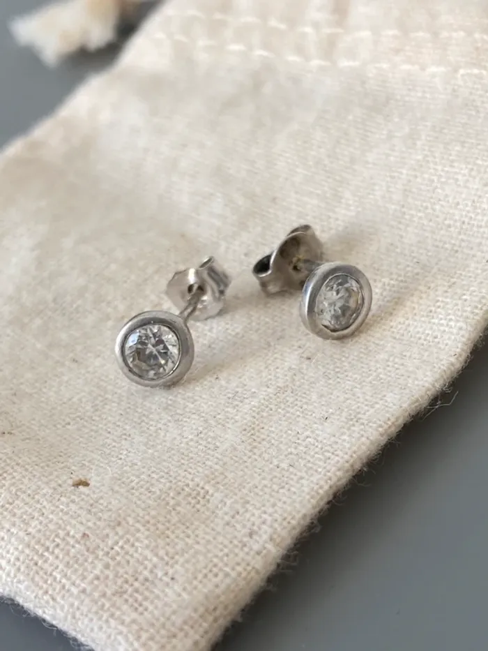 Paire boucle d’oreille argent
