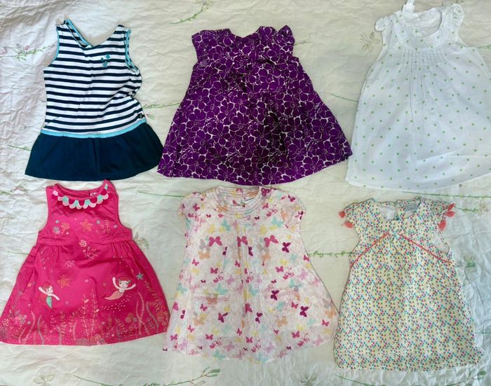 Lot de 6 petites robes  d'été