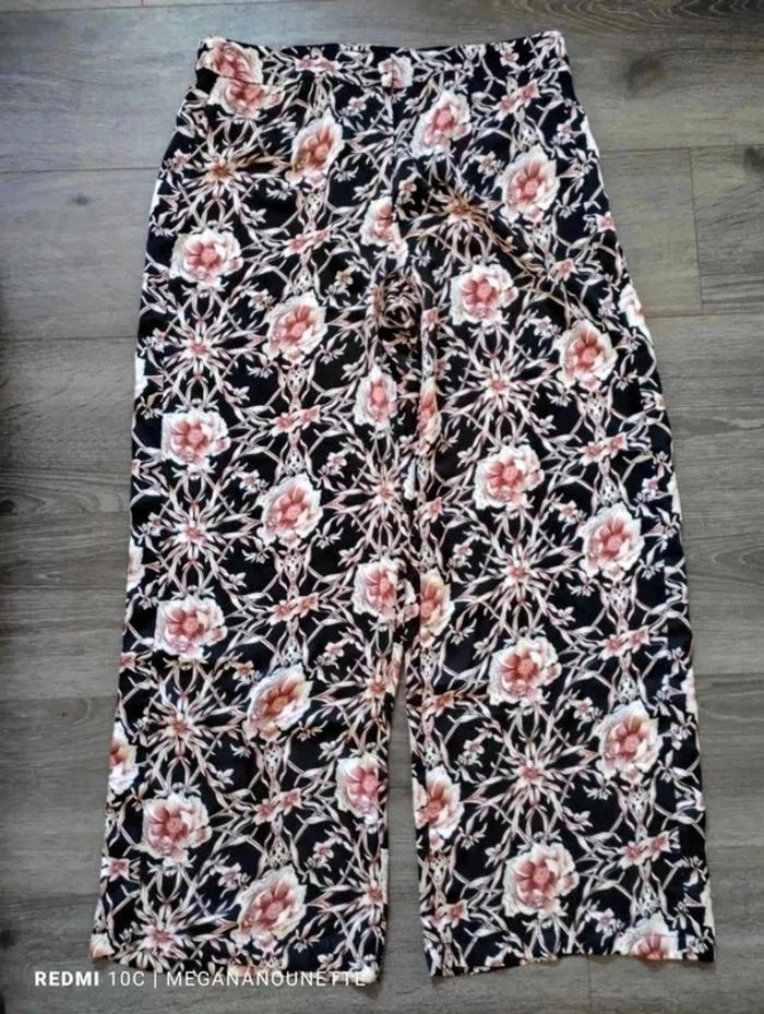 🌺 Pantalon fluide fleuri Bodyflirt – Neuf – Taille 42 🌺 - photo numéro 2