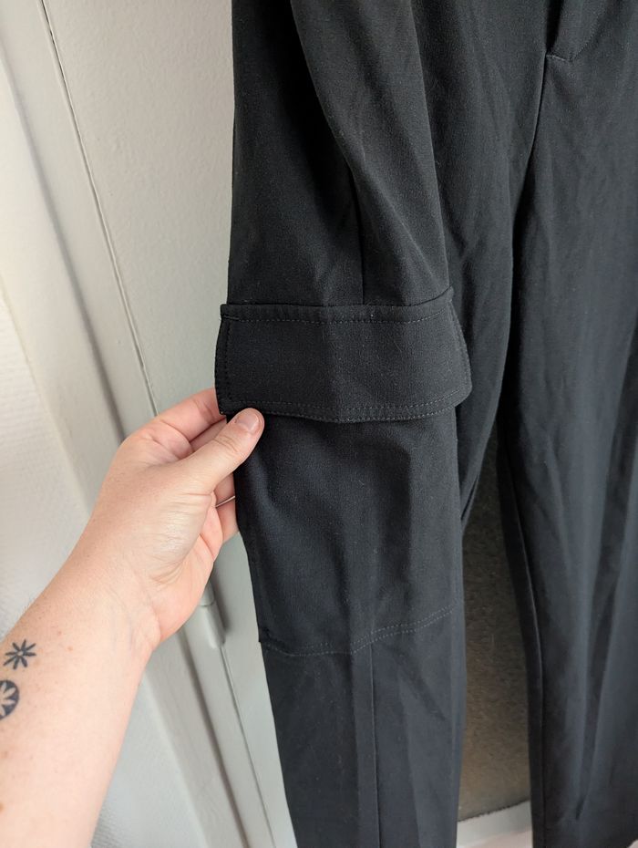 Pantalon cargo noir cache cache taille M 38 - photo numéro 4