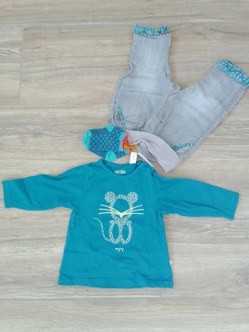 Ensemble Okaïdi fille 6 mois
