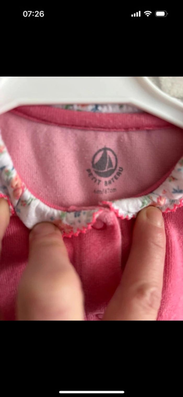 Pyjama petit bateau taille 6 mois - photo numéro 4