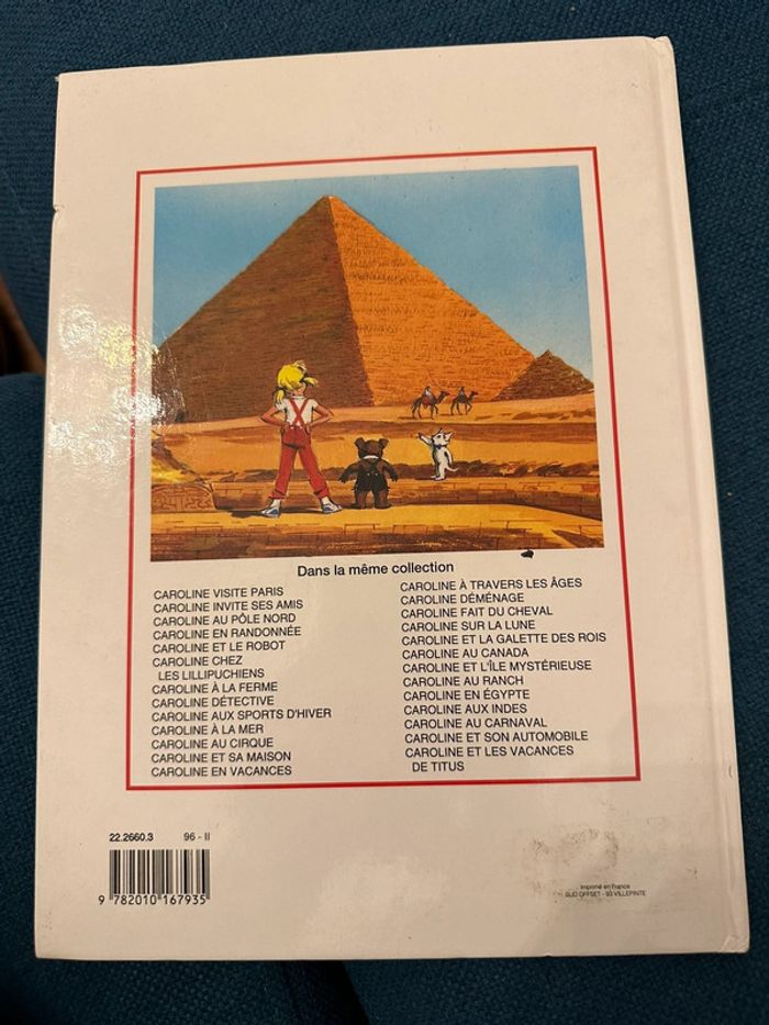 Caroline en Égypte dromadaire pharaon SPHYNX livre bd album Hachette - photo numéro 2