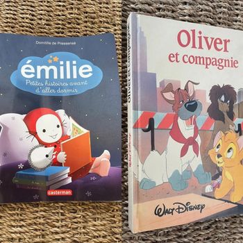 Emilie : petites histoires avant d'aller dormir + Livre Disney vintage