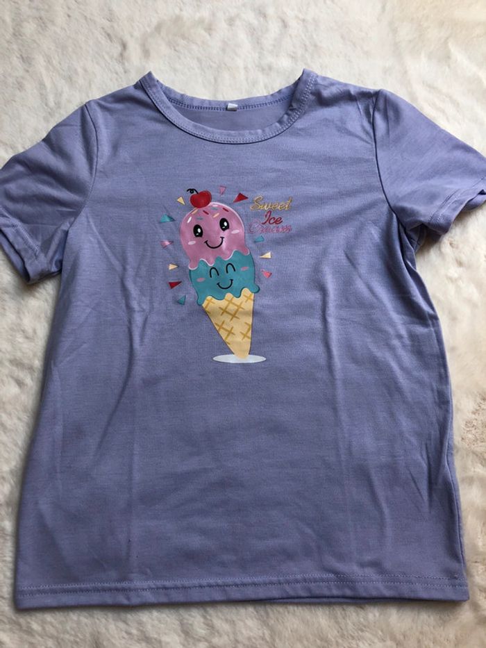 Lot 8 ans fille pantalons et tee-shirts - photo numéro 12