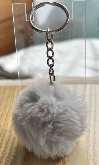 Porte clé pompon fourrure