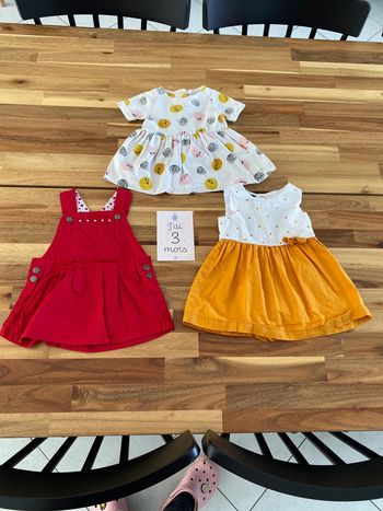 Lot de 3 robes