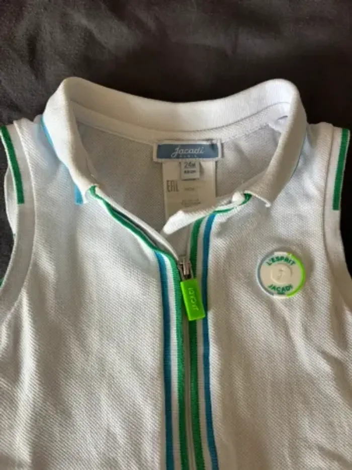 Robe esprit polo été Jacadi 24 mois 88cm - photo numéro 2