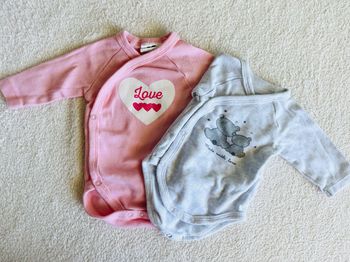 Lot de 2 bodys manche longues 1 mois