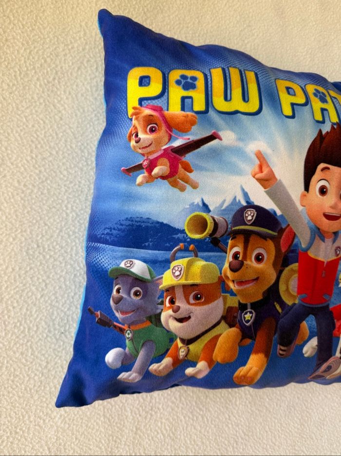 Coussin décoratif Pat’ Patrouille/Paw Patrol bleu - photo numéro 4