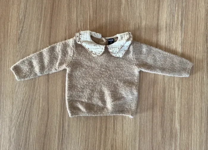 Pull beige Kiabi