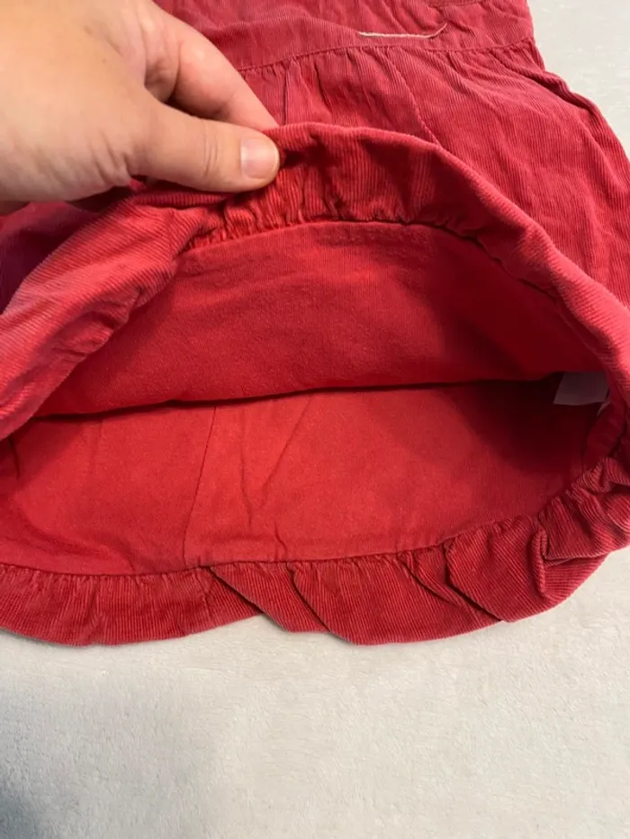 Robe hiver velour côtelé doublé 2 ans - photo numéro 4