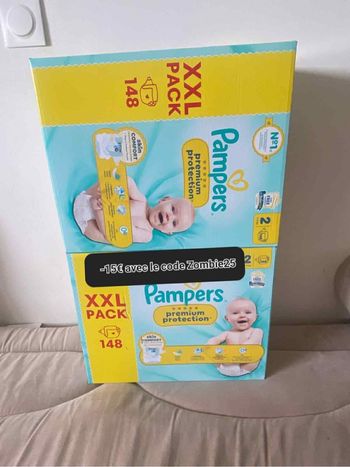 Deux carton couche xxl taille 2