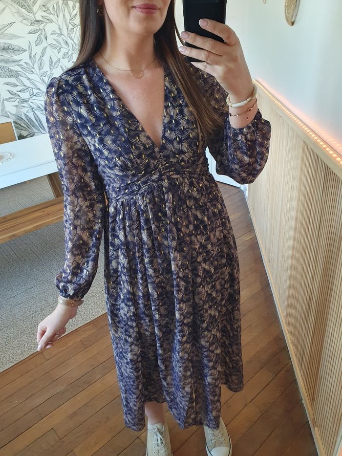 Robe longue Manille bleu marine Taille L - photo numéro 2