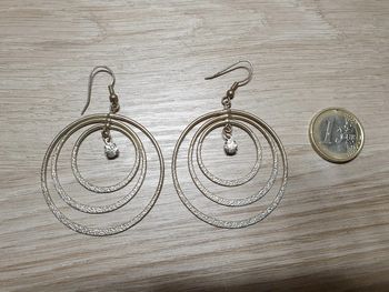 Superbes b o vintage strass or clair