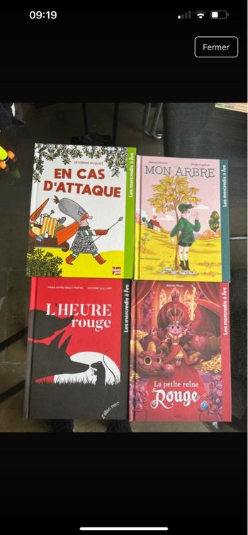 Livres mercredi à lire