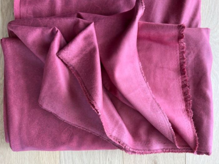 Coupon tissu habillement rose