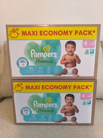 Pampers Harmonie T4 - 2*78 couches