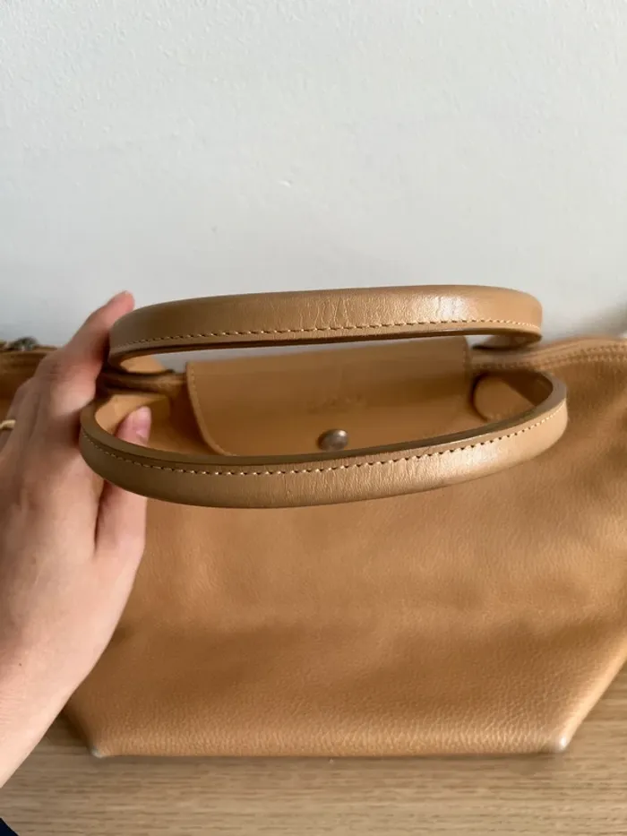 Longchamp pliage cuir - photo numéro 3