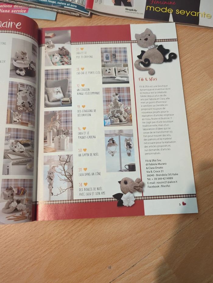 Magazine l'atelier de couture Planète chats 2 - photo numéro 6