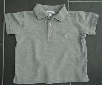 Joli polo gris garçon 2 ans (86 cm)