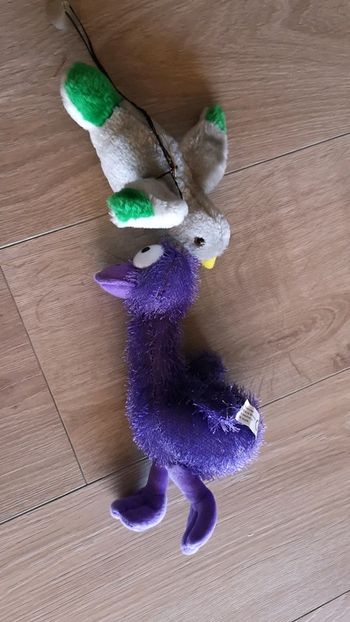 Peluche mouette et autruche