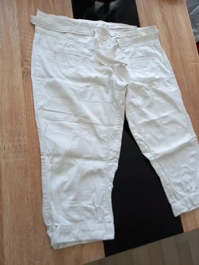 Panta-court blanc T.46 - photo numéro 4