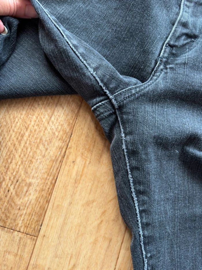 Jean femme levi’s demi curve San Francisco skinny mi taille gris noir anthracite y2k taille L/40 - photo numéro 6