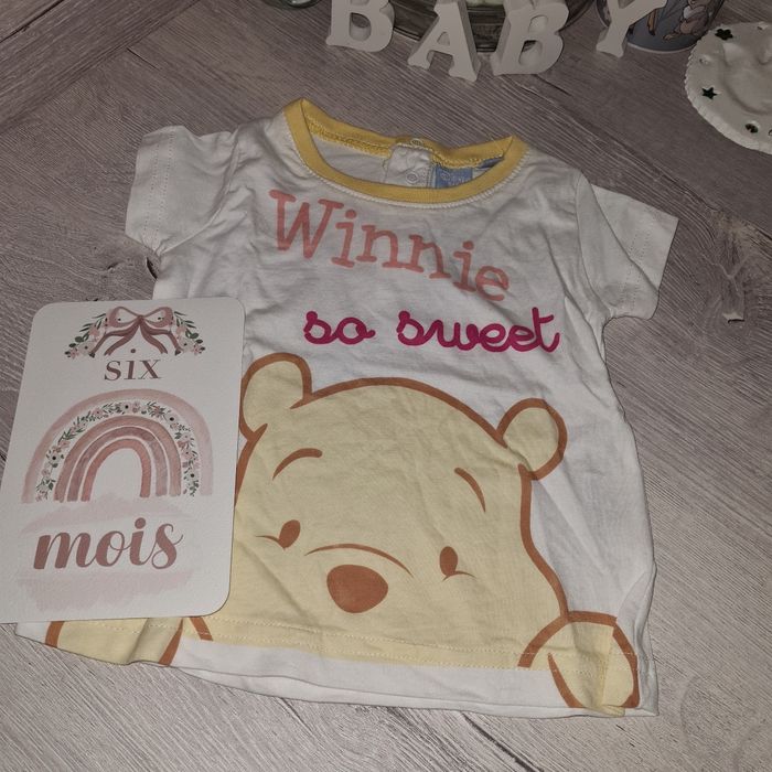 T-shirt manches courtes winnie 6 mois