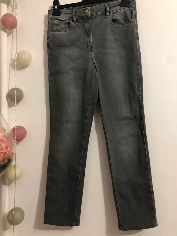 Jeans gris slim