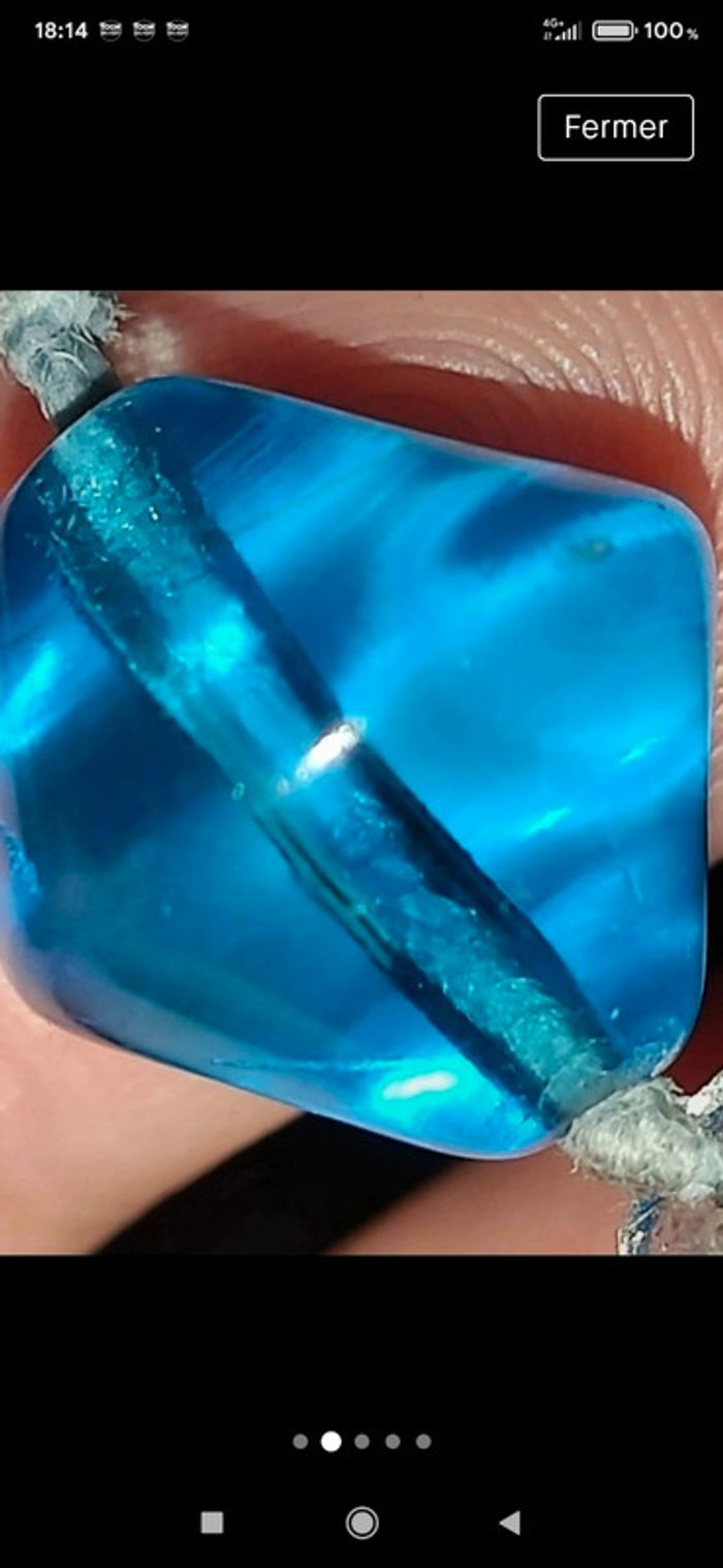 Collier perles de verre - photo numéro 3