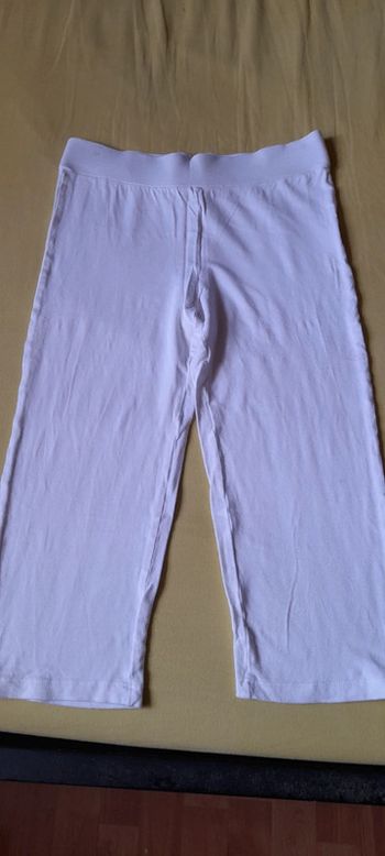 Legging court blanc