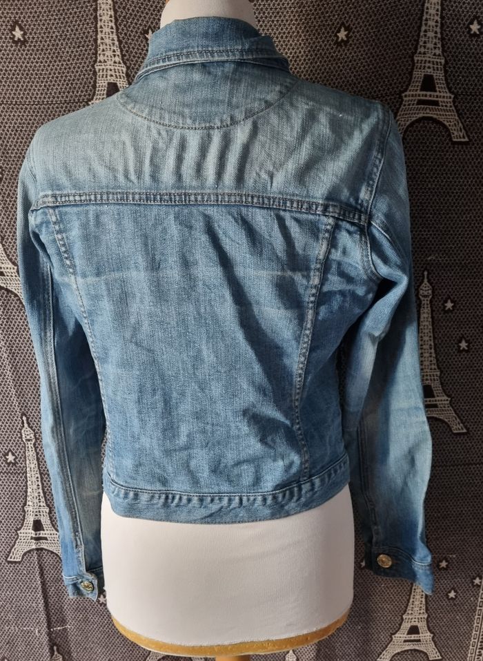Veste en jean à boutons taille 40 - photo numéro 6