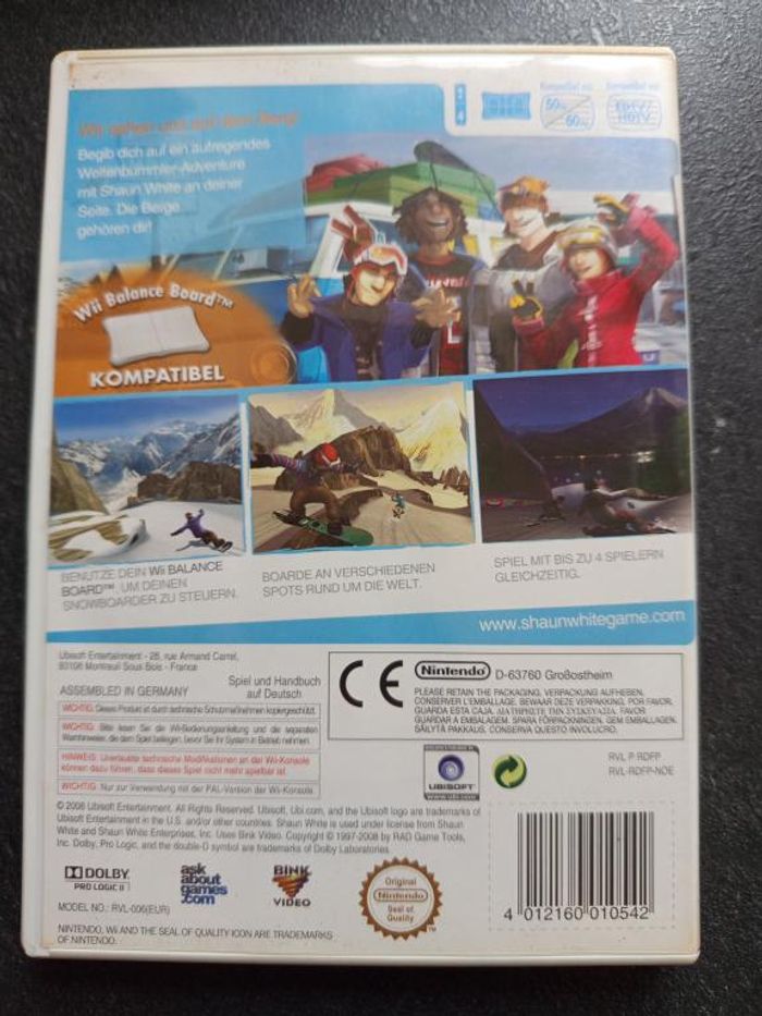 Nintendo - WII - Shaun White snowboarding - Road trip - photo numéro 2