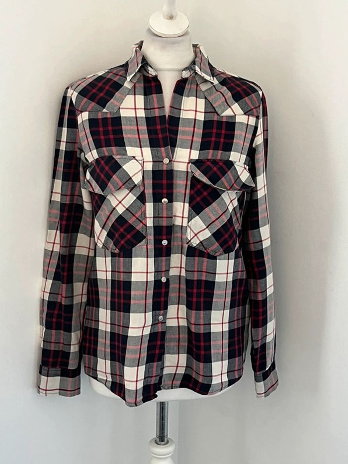 Chemise à carreaux Zara S