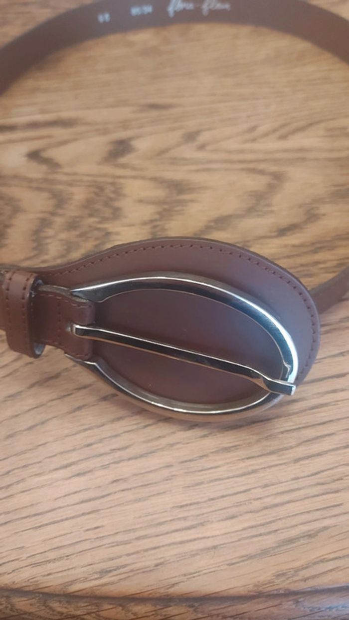 Ceinture  marron Flora Fleur 95cm - photo numéro 8