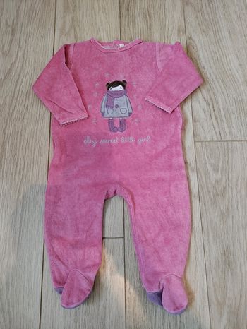 Grenouillere velour 6 mois 68cm