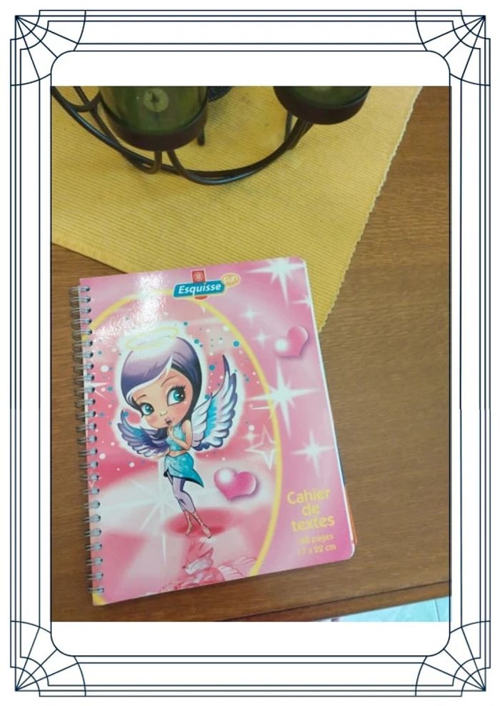 Agenda carnet école 17 x 22 cm fille fée neuf - photo numéro 8